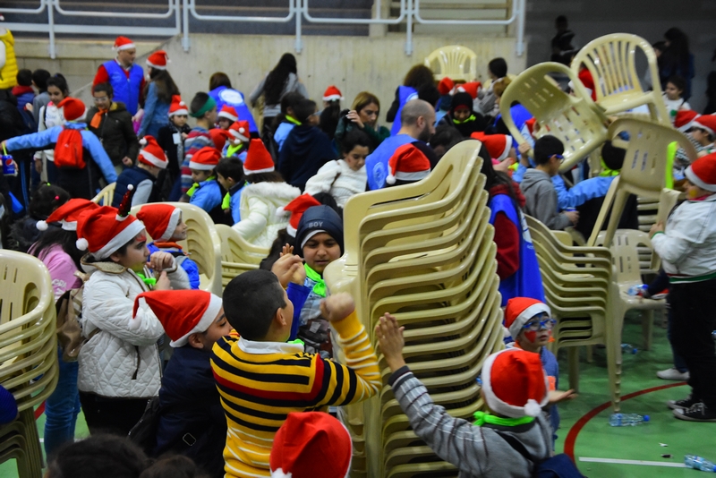Saint Vincent de paul celebrating Christmas at Jesus & Mary school